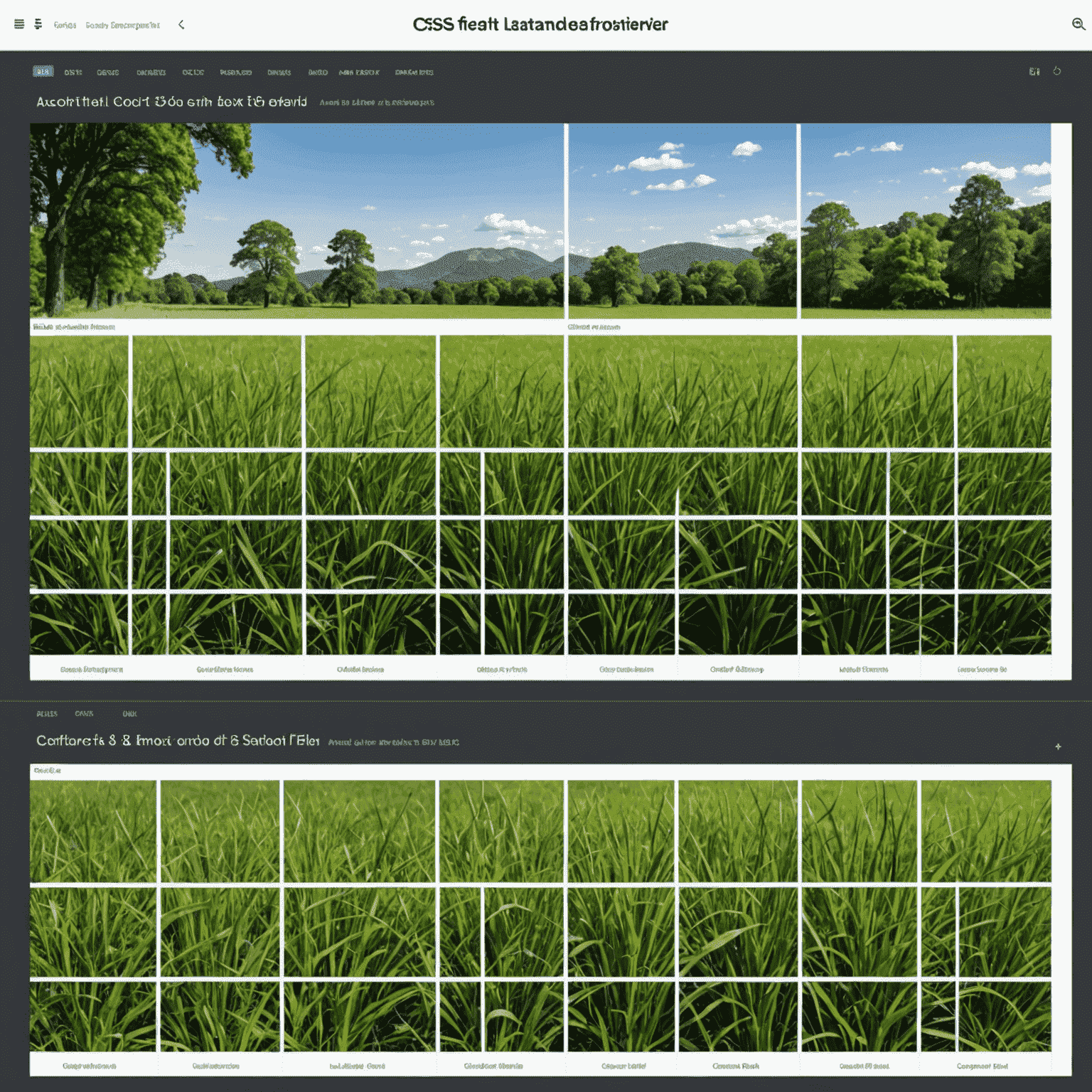 Imagen que muestra una comparación visual entre CSS Grid y Flexbox, con ejemplos de diseños creados con cada sistema